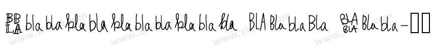 Independent Slab Bla字体转换